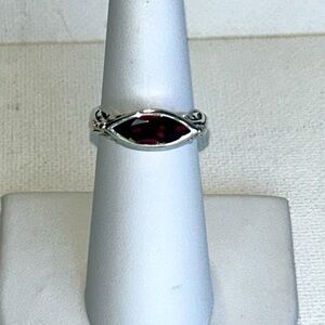 NWOT Passage to Israel Sterling Silver Rhodonite Garnet Designer Bohemian